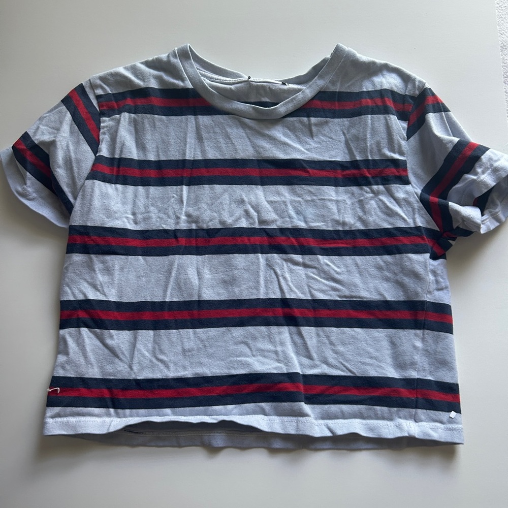 brandy melville striped crop top